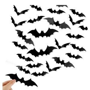 Black Bat Wall Decals for Halloween